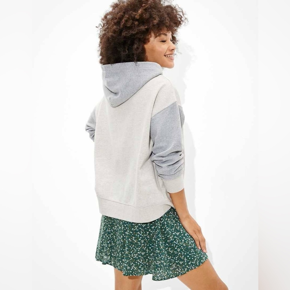 AE Grey Patched Hoodie - Picture 2 of 11